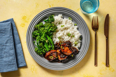 Schweinsnierstück in Pflaumensauce