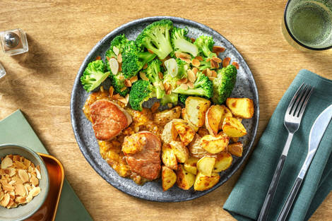 Schweinefilet mit würziger Aprikosensoße