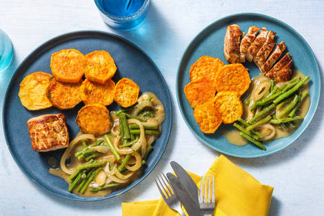 Schweinefilets mit Honig-Thymian-Soße