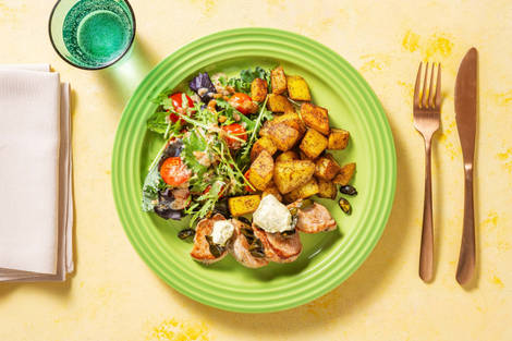 Schweinefiletstücke mit Kräuterbutter