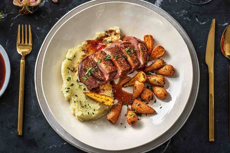 Seared Honey Duck Breast