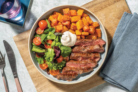 Moroccan Beef Rump & Easy-Prep Sesame Veg