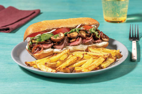 Steak & Caramelised Mushroom Ciabatta