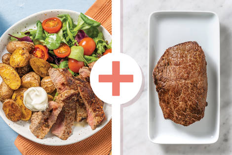 Double Seared Beef Rump & Chat Potatoes