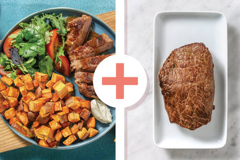 Double Seared Steak & Garlic Butter