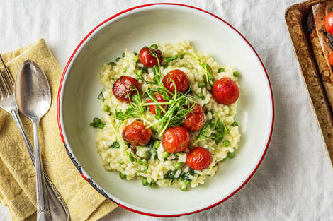 Seasonal Pea Risotto