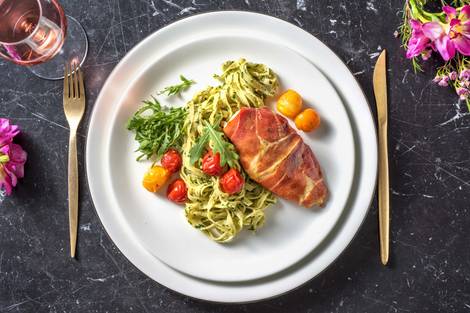 Serrano Ham Wrapped Chicken Breast