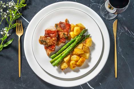 Serrano Ham Wrapped Chicken Saltimbocca