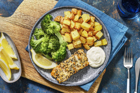 Saumon en croûte de sésame