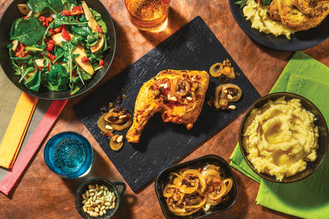 Sicilian-Style Roast Chicken & Green Olive Sauce