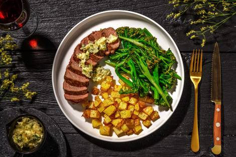 Sirloin Steak and Bearnaise Butter