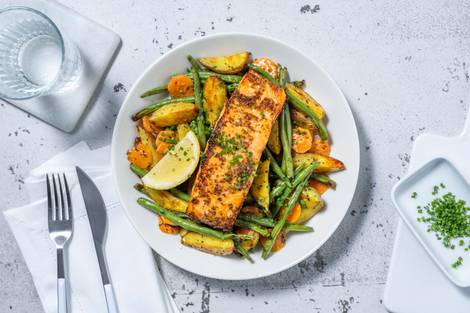 Smart Honey-Mustard Sheet Pan Double Salmon