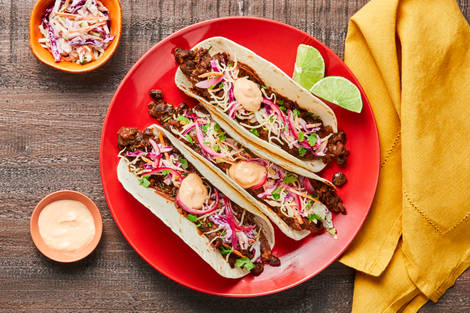 Smashed Black Bean Tacos