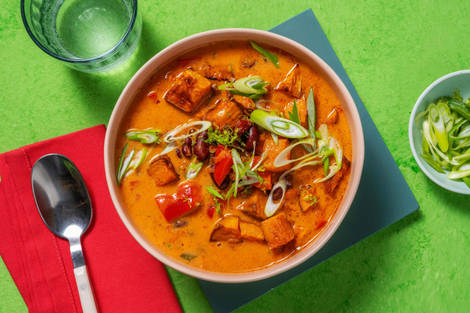 Zoete-aardappelsoep met kokosmelk