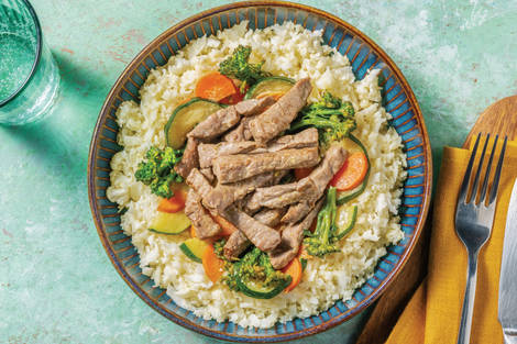Southeast Asian Coconut Beef Stir-Fry