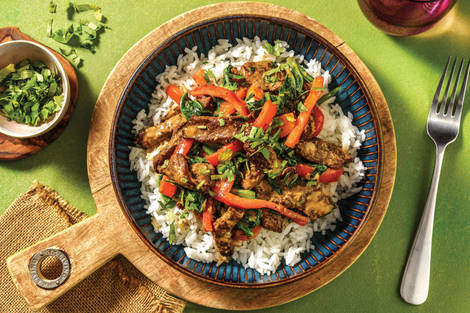 Southeast Asian Coconut Beef Stir-Fry