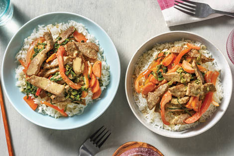 Southeast Asian Coconut Beef Stir-Fry