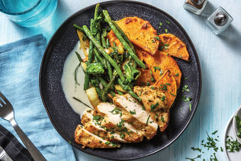 Southeast Asian Chicken & Roasted Pumpkin