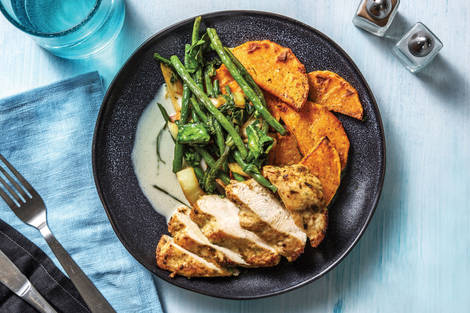 Southeast Asian Chicken & Roasted Pumpkin