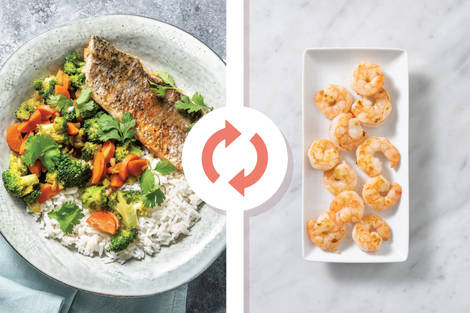 Soy-Ginger Prawns & Garlic Rice