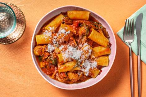 Speedy Sausage Rigatoni