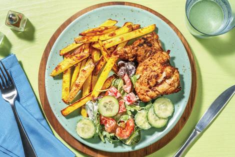Double Pre-Marinated Chicken & Oven-Baked Fries