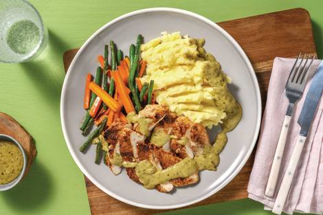 HelloHero: Double Aussie Chicken & Parmesan Mash