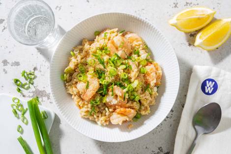 Spicy Cajun Prawn Risotto