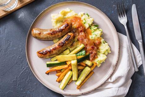 Spicy Sausages and Mash