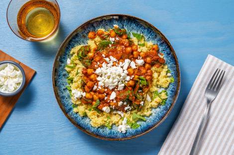 Spinach and Chickpea Moroccan Style Stew