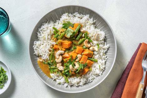 Sri Lankan Style Sweet Potato and Green Bean Curry