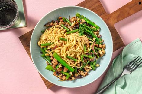 Sticky Bulgogi Pork Noodles