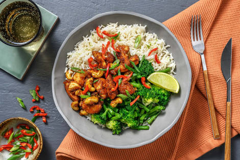 Sticky Cashew-Hähnchen