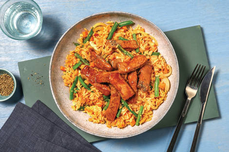 Sticky Honey-Soy Beef & Fried Rice