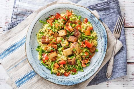 Sticky Tofu Pilaf