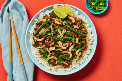 Sweet Chili Beef & Green Bean Bowls