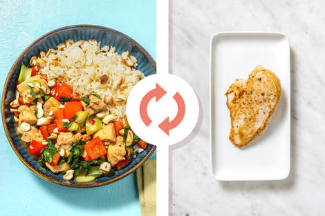 Sandwich aux poitrines de poulet au chili doux