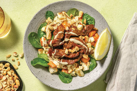 Sweet Chilli Beef & Sesame Veggie Toss