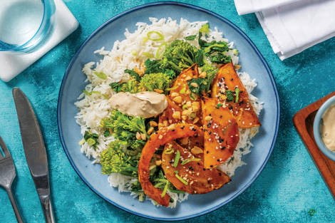 Sweet Soy Pumpkin & Garlic Rice