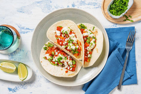 Tacos au poulet tinga