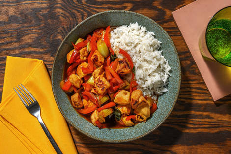 Teriyaki-Hähnchenpfanne mit Pak Choi