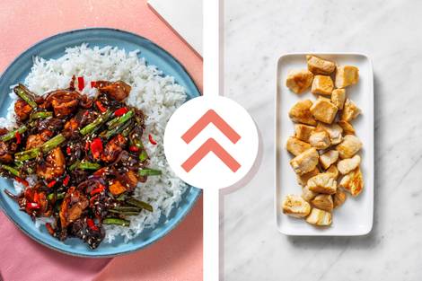 Teriyaki Sesame Diced Chicken Breast