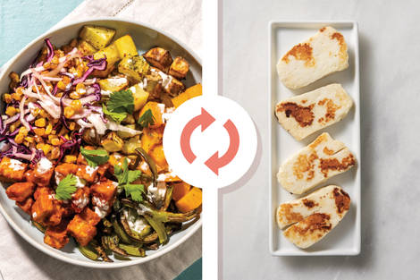 Tex-Mex Haloumi & Pumpkin Bliss Bowl