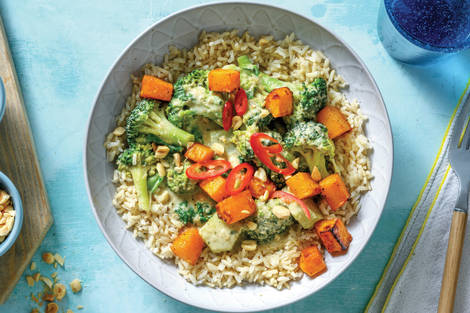 Thai Green Pumpkin & Broccoli Curry