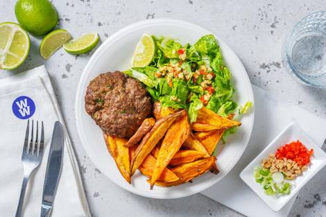Thai Inspired Spiced Naked Burgers