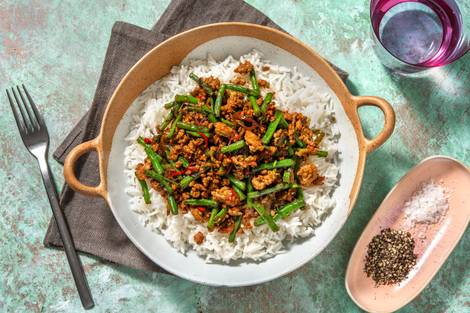 Thai Style Pork Rice Bowl