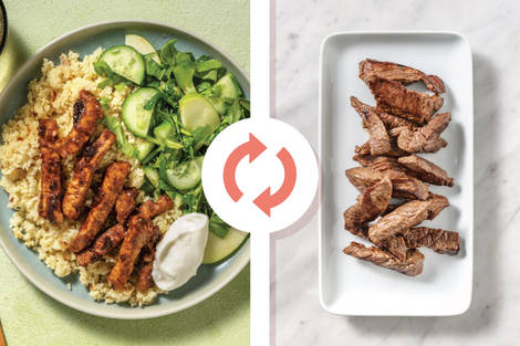 Quick Tomato Beef & Nutty Couscous