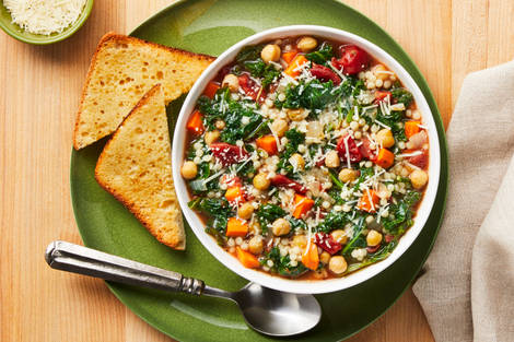 Tuscan Chickpea, Kale & Tomato Soup