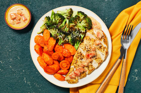 Tuscan-Spiced Chicken & Cheesy Broccoli