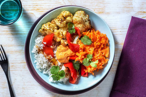 Vegane Asia-Bowl mit Röst-Blumenkohl
